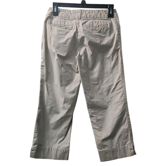 SO Stretch Cropped Pants Khaki Casual Career Women's Size 5 - Picture 2 of 4